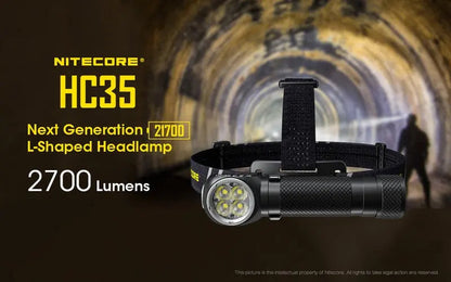 Lampe Frontale Nitecore HC35 – 2700 Lumens  NYCTALOPE  
