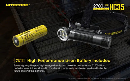 Lampe Frontale Nitecore HC35 – 2700 Lumens  NYCTALOPE  