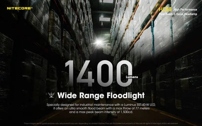 Lampe Frontale Nitecore HC68 Rechargeable – 2000 Lumens  NYCTALOPE  