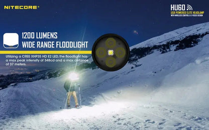 Lampe Frontale Nitecore HU60 – 1600 Lumens  NYCTALOPE  