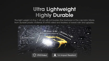 Lampe Frontale Nitecore NU11 – 150 Lumens  NYCTALOPE  