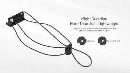 Lampe Frontale Nitecore NU25 MCT UL – 400 Lumens - NYCTALOPE