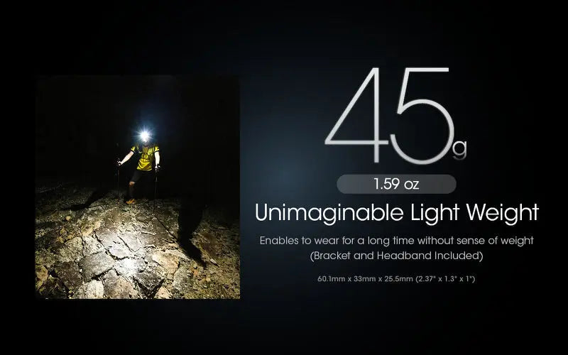 Lampe Frontale Nitecore NU25UL – 400 Lumens  NYCTALOPE  