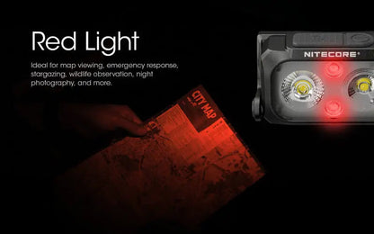 Lampe Frontale Nitecore NU25UL – 400 Lumens  NYCTALOPE  