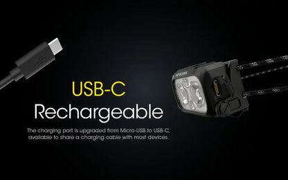 Lampe Frontale Nitecore NU25UL – 400 Lumens  NYCTALOPE  