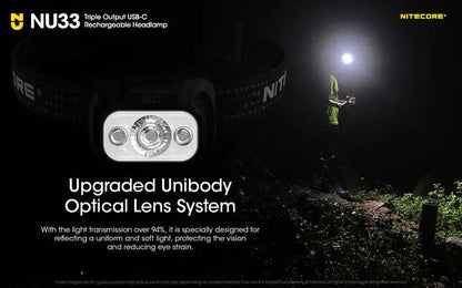 Lampe Frontale Nitecore NU33 – 700 Lumens  NYCTALOPE  