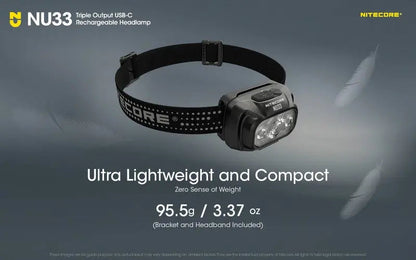 Lampe Frontale Nitecore NU33 – 700 Lumens  NYCTALOPE  