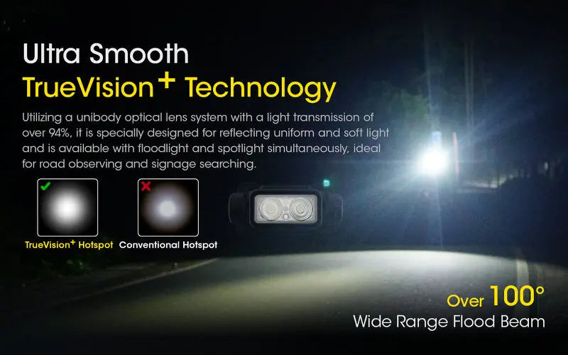 Lampe Frontale Nitecore NU43 – 1400 Lumens  NYCTALOPE  