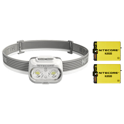 Lampe Frontale Nitecore UT27 PRO - 800 Lumens livrée avec 2 batteries HLB1500 - version 2025  NYCTALOPE  