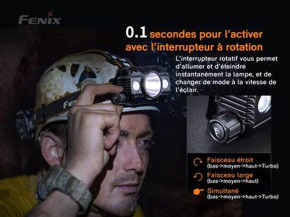 Lampe Frontale Rechargeable Fenix HP30R V2.0 – 3000 Lumens - NYCTALOPE