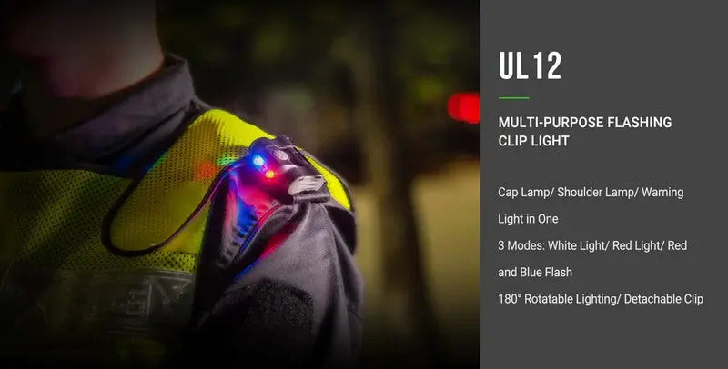 Lampe Multifonction Nextorch UL12- 17 Lumens - lumière de secours de sécurité et d'avertissement  NYCTALOPE  