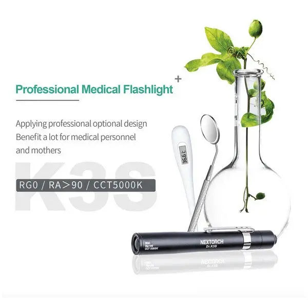 Lampe Nextorch DR K3S - 75 Lumens blanc / Jaune - Lampe médicale  NYCTALOPE  