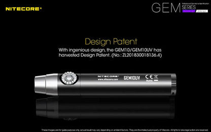 Lampe Nitecore GEM10UV – 3000mW 365nm Ultraviolet  NYCTALOPE  