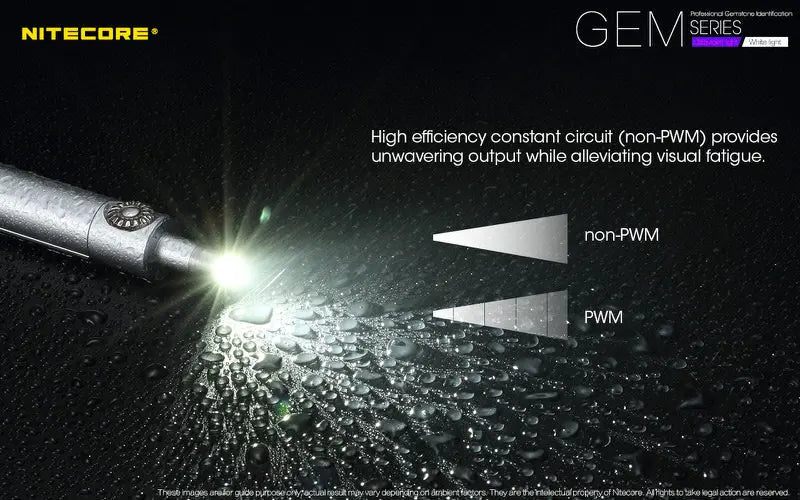 Lampe Nitecore GEM10UV – 3000mW 365nm Ultraviolet  NYCTALOPE  