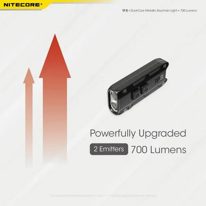 Lampe Nitecore TIP SE – 700 Lumens - Rechargeable USB-C - NYCTALOPE