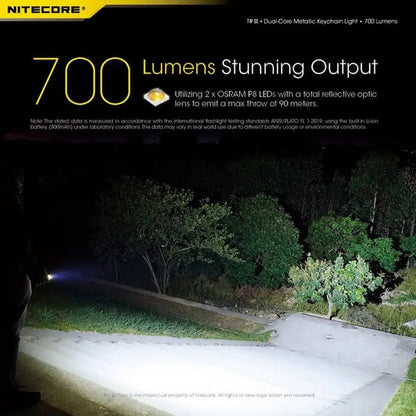 Lampe Nitecore TIP SE – 700 Lumens - Rechargeable USB-C - NYCTALOPE
