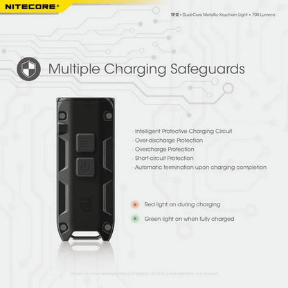 Lampe Nitecore TIP SE – 700 Lumens - Rechargeable USB-C - NYCTALOPE