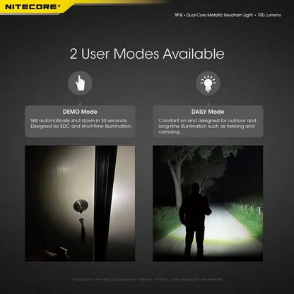 Lampe Nitecore TIP SE – 700 Lumens - Rechargeable USB-C - NYCTALOPE