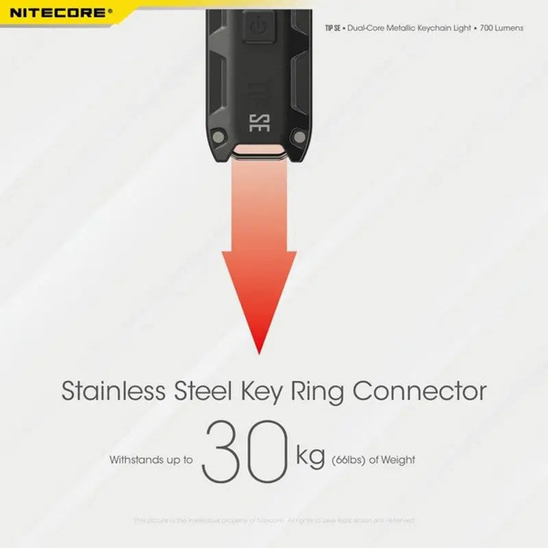 Lampe Nitecore TIP SE – 700 Lumens - Rechargeable USB-C - NYCTALOPE