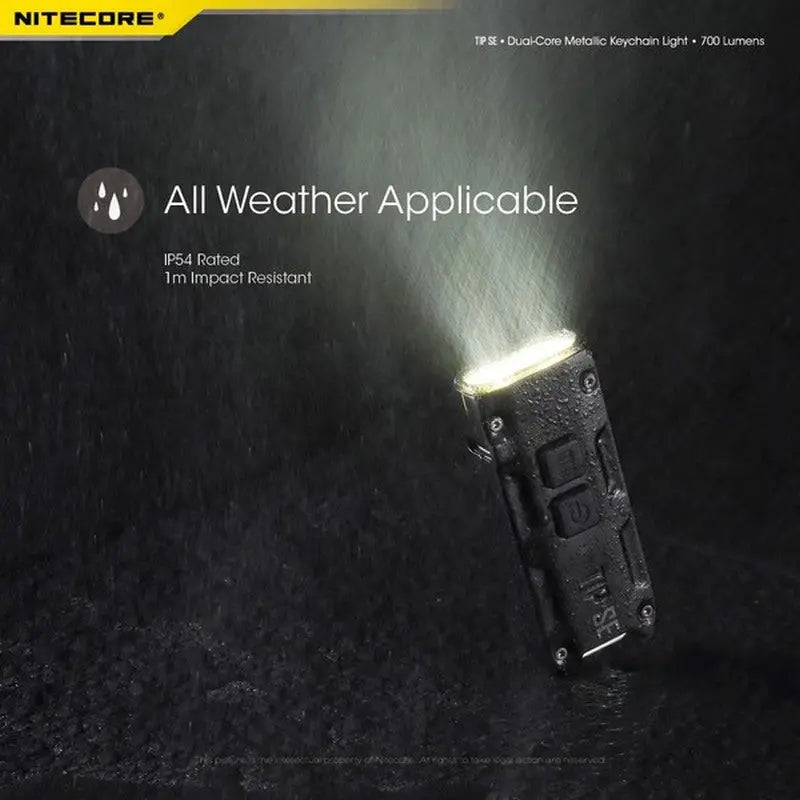 Lampe Nitecore TIP SE – 700 Lumens - Rechargeable USB-C - NYCTALOPE