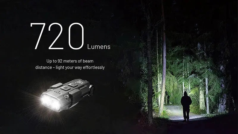 Lampe Porte-clés Nitecore TIP3 720 Lumens - 3 Températures de Couleur - Rechargeable USB-C  NYCTALOPE  