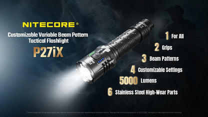 Lampe Torche Nitecore P27iX 5000 Lumens rechargeable USB-C