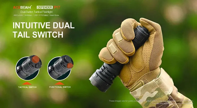 Lampe Torche Acebeam P17 – 4900 Lumens  NYCTALOPE  