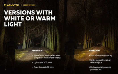 Lampe Torche Armytek Dobermann Pro OLIVE Magnet USB – 1400 Lumens - WARM  NYCTALOPE  