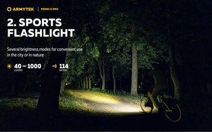 Lampe Torche Armytek Prime C1 PRO V4 Magnet USB – 1000/930 Lumens  NYCTALOPE  