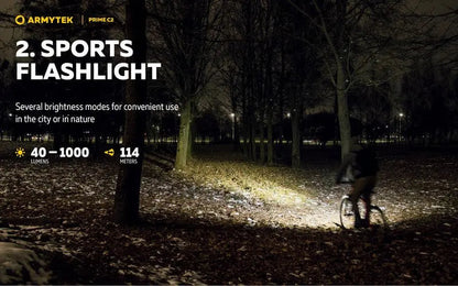 Lampe Torche Armytek Prime C2 Magnet USB – 1000/930 Lumens  NYCTALOPE  