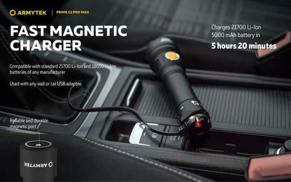 Lampe Torche Armytek Prime C2 PRO MAX V4 Magnet USB – 4000/3720 Lumens  NYCTALOPE  