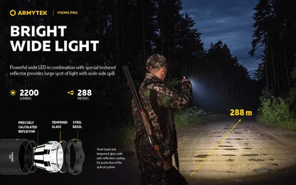 Lampe Torche Armytek Viking Pro Magnet USB – 2200/2050 Lumens - NYCTALOPE