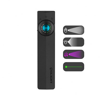 Lampe Torche EDC Olight ArkPro 1500 Lumens - Faisceau Large/Concentré/UV/Laser Vert - 4 Sources Lumineuses