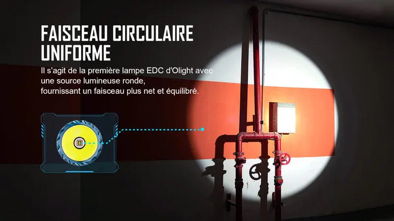 Lampe Torche EDC Olight Javelot Mini – 1000 Lumens  NYCTALOPE  