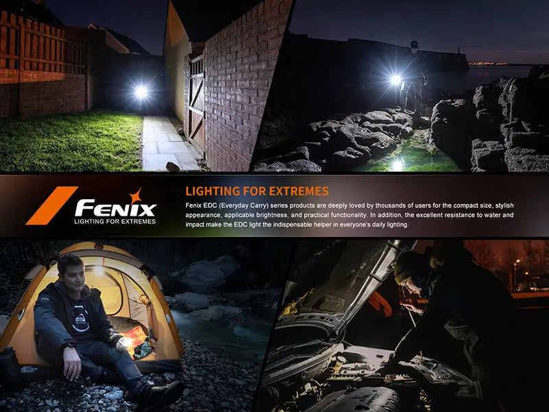 Lampe Torche Fenix E06R 700 Lumens - 3 en 1 - Multifonction - USB-C Rechargeable - NYCTALOPE