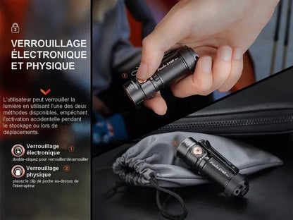 Lampe Torche Fenix E18R V2.0 – 1200 Lumens  NYCTALOPE  