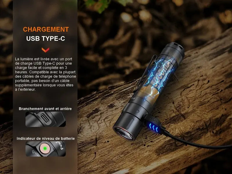 Lampe Torche Fenix E35R – 3100 Lumens - NYCTALOPE