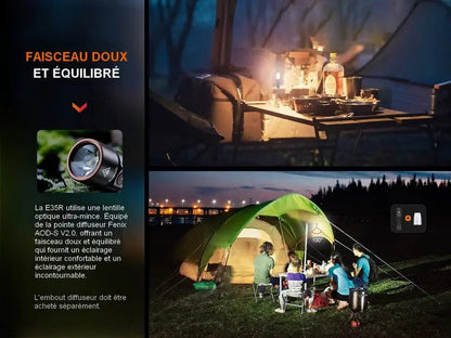 Lampe Torche Fenix E35R – 3100 Lumens - NYCTALOPE