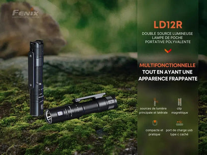 Lampe Torche Fenix LD12R - 600 Lumens - rechargeable  NYCTALOPE  