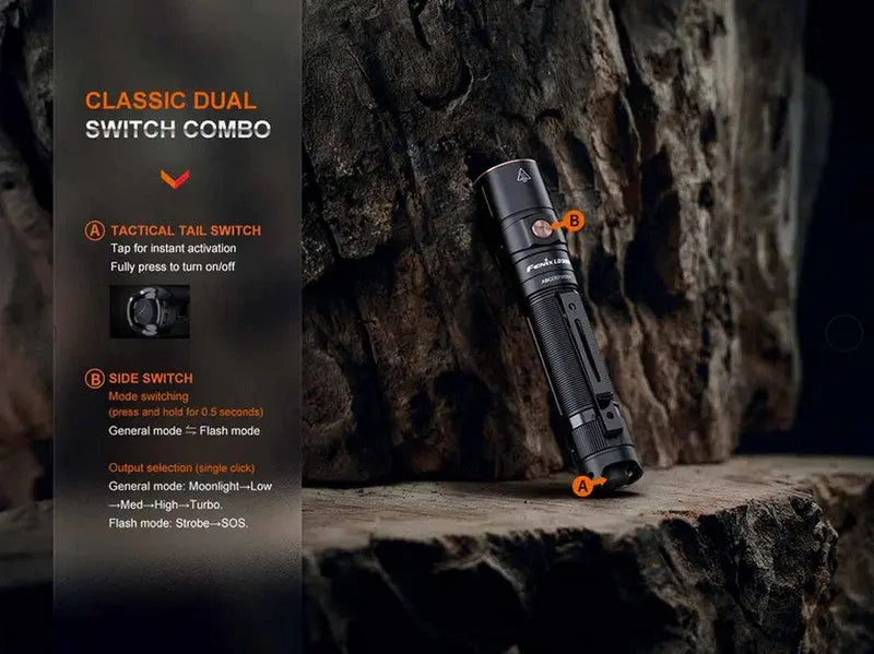 Lampe Torche Fenix LD30R - 1700Lumens - Compacte rechargeable  NYCTALOPE  