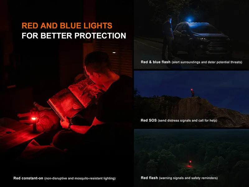 Lampe Torche Fenix LD35R - 1800 Lumens - Trois Sources Lumineuses - Rechargeable USB-C  NYCTALOPE  