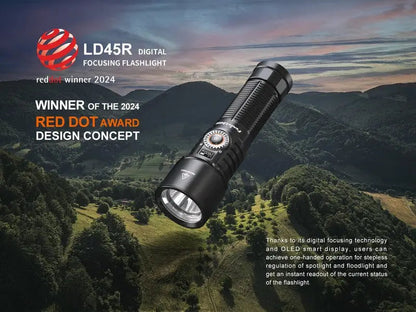 Lampe Torche Fenix LD45R - 2800 Lumens - Floodlight ou Spotlight  NYCTALOPE  