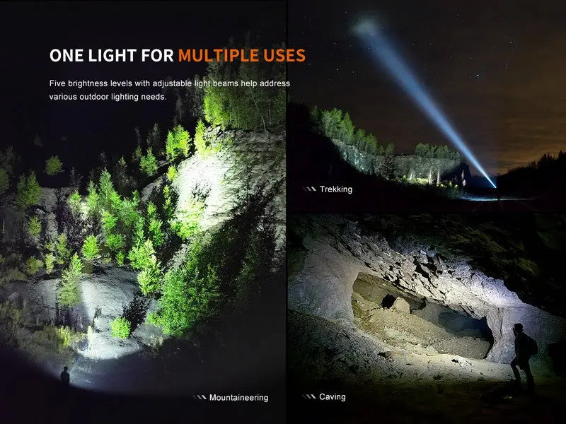 Lampe Torche Fenix LD45R - 2800 Lumens - Floodlight ou Spotlight  NYCTALOPE  