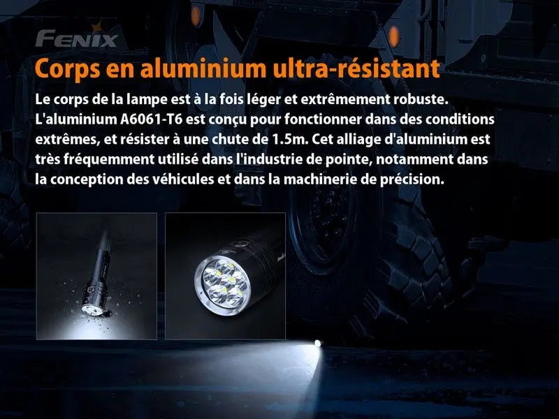 Lampe Torche Fenix LR35R – 10000 Lumens - Rechargeable  NYCTALOPE  