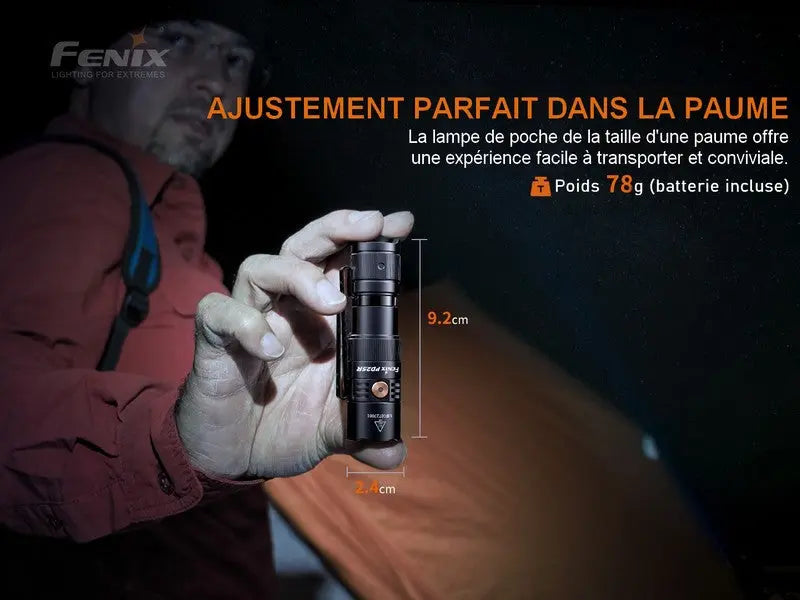 Lampe Torche Fenix PD25R – 800 Lumens  NYCTALOPE  