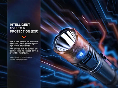 Lampe Torche Fenix PD36R PRO – 2800 Lumens  NYCTALOPE  