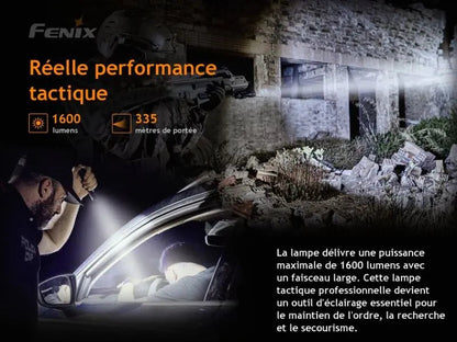 Lampe Torche Fenix TK11 TAC – 1600 Lumens – Interrupteur tactique breveté  NYCTALOPE  