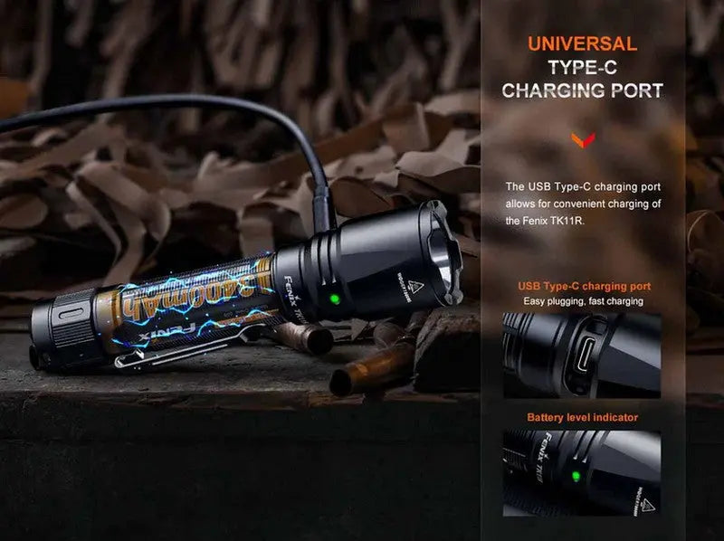 Lampe Torche Fenix TK11R - 1600 Lumens - rechargeable  NYCTALOPE  