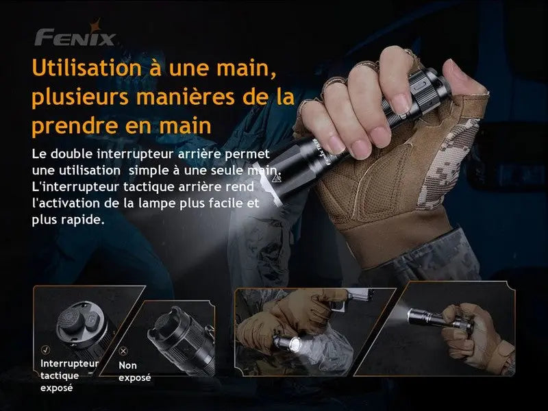 Lampe Torche Fenix TK16 V2.0 – 3100 Lumens  NYCTALOPE  