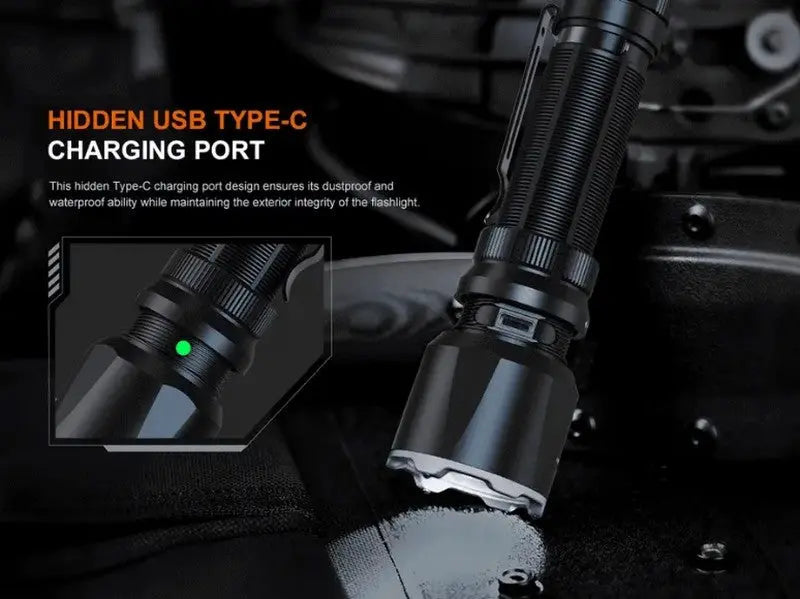 Lampe Torche Fenix TK22R - 3200 Lumens - Rechargeable interrupteur FlexiSensa  NYCTALOPE  